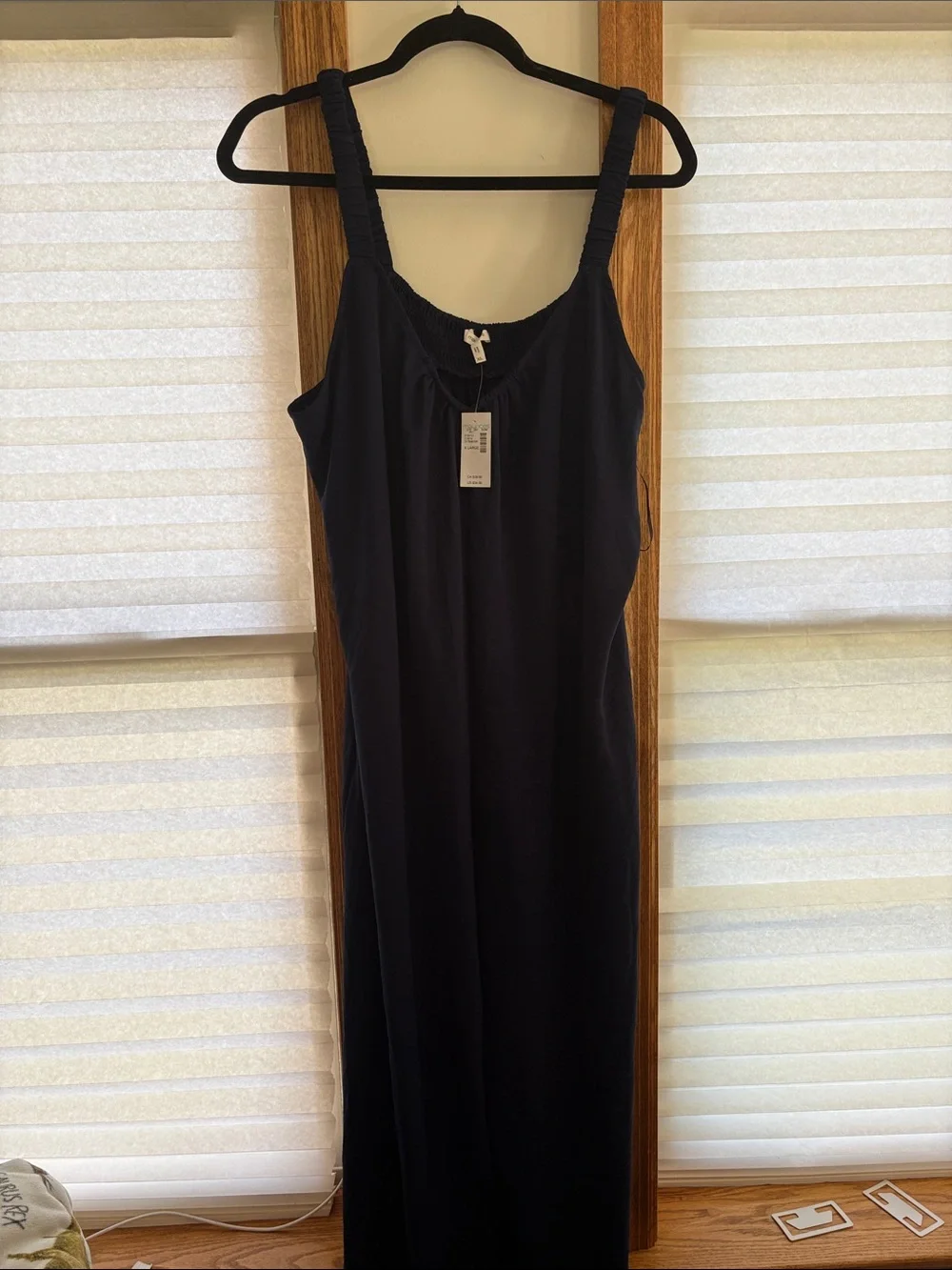 Maurices Blue Jumpsuit with Ruched Straps